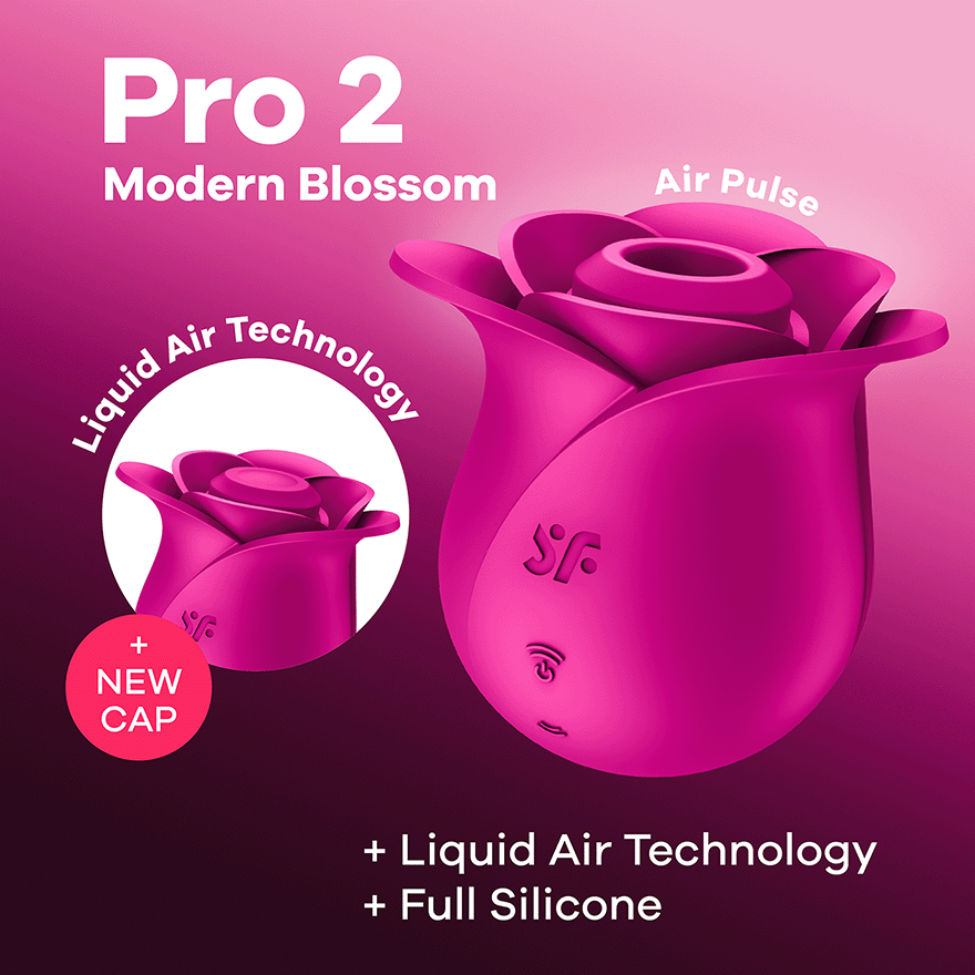 Satisfyer Vakuumsko valoviti vibrator za klitoris Satisfyer Pro 2 Modern Blossom