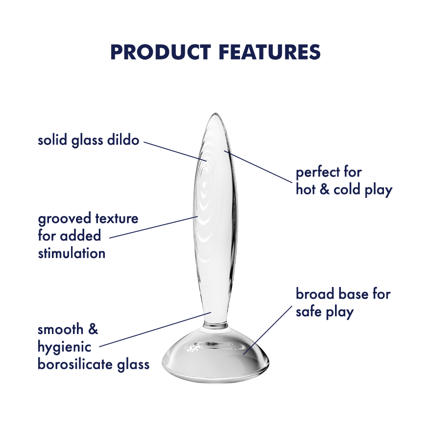 Anal plug Satisfyer Sparkling Crystal Transparent