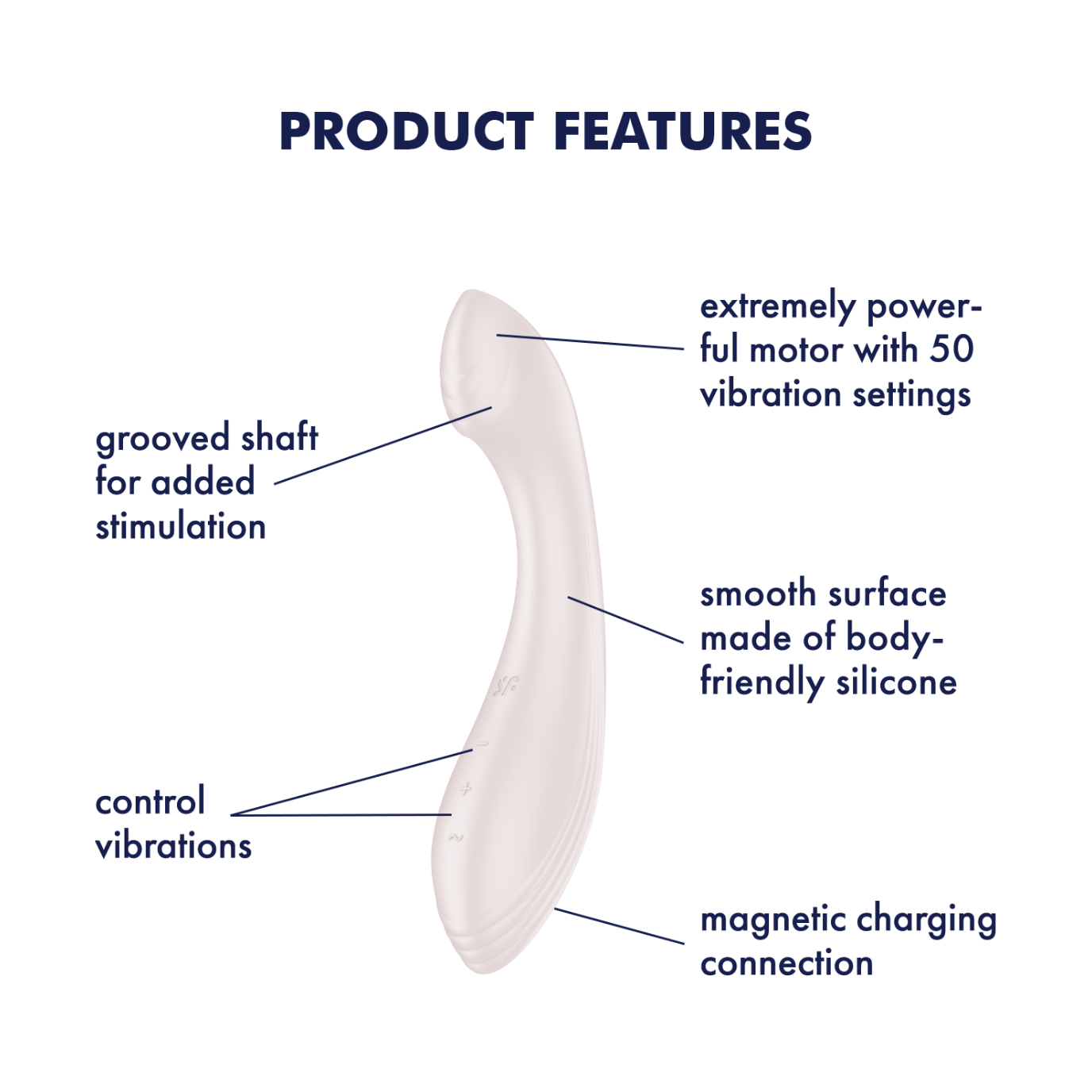 Satisfyer G-Force - Beige USB Rechargeable Vibrator