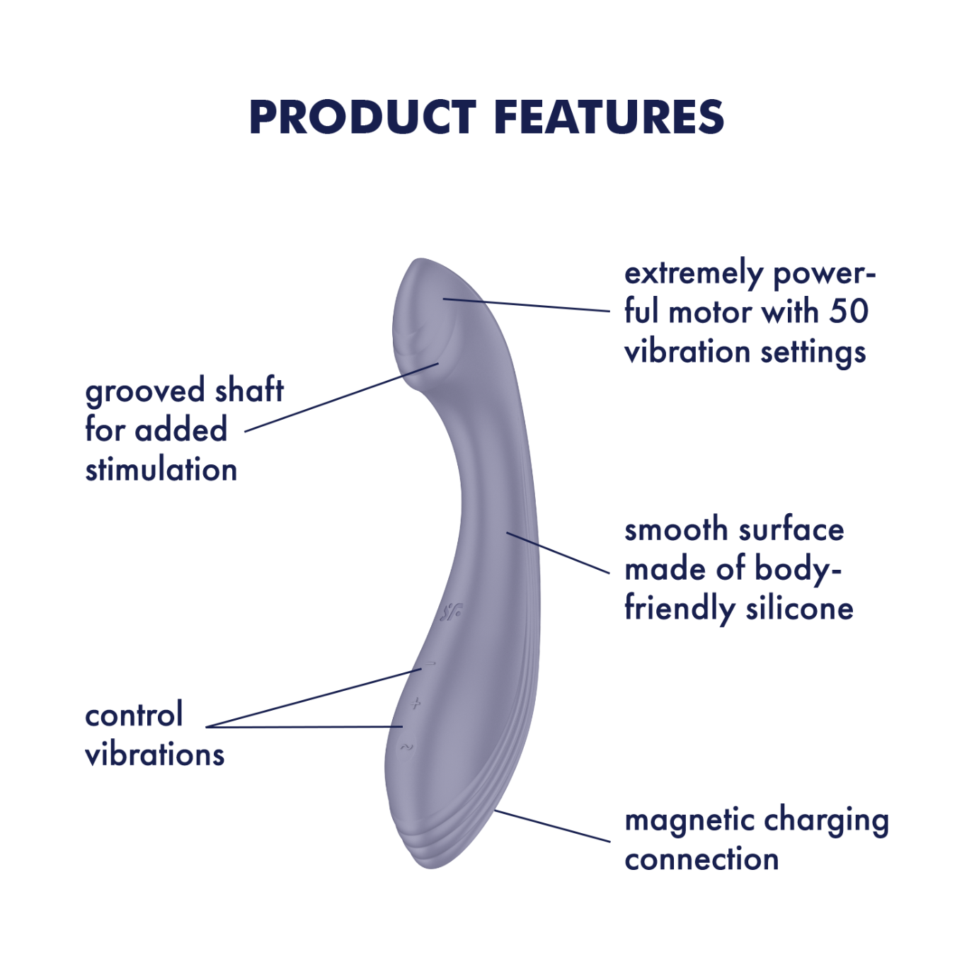 Satisfyer G-Force - Violet USB polnilni vibrator