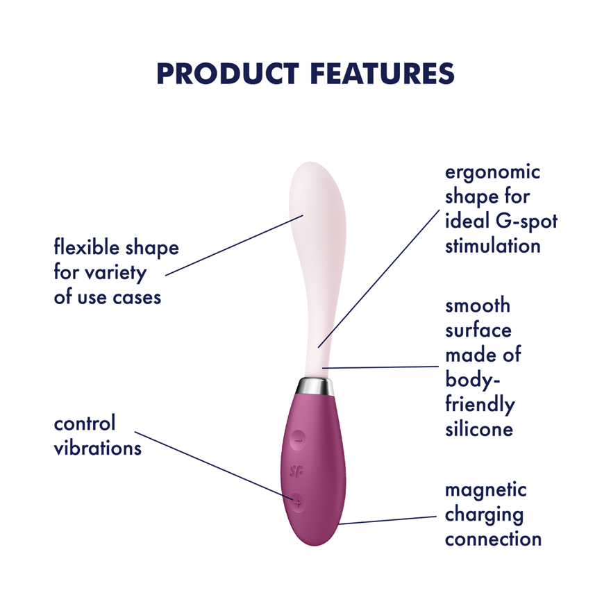 Satisfyer G-Spot Flex 3 USB Rechargeable Vibrator Red