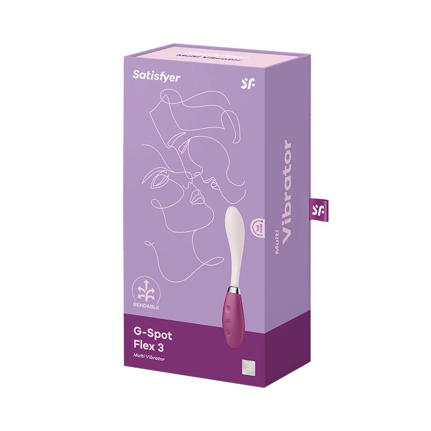 Satisfyer G-Spot Flex 3 USB polnilni vibrator rdeč