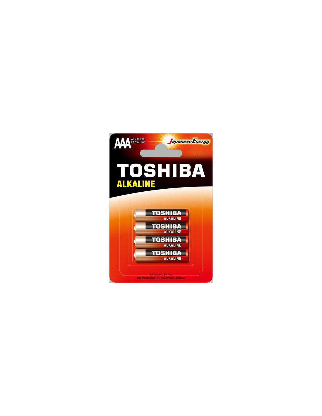 TOSHIBA PILAS 4UDS AAA ALCALINA LR03
